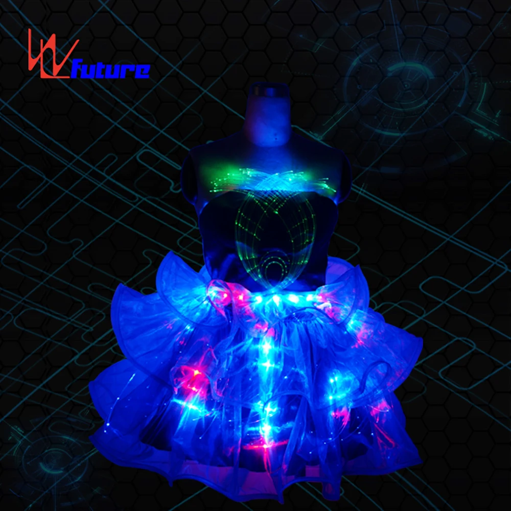 Popular LED Luminous Exotic Dancewear Pole  Lingerie Sexy Stripper Outfits