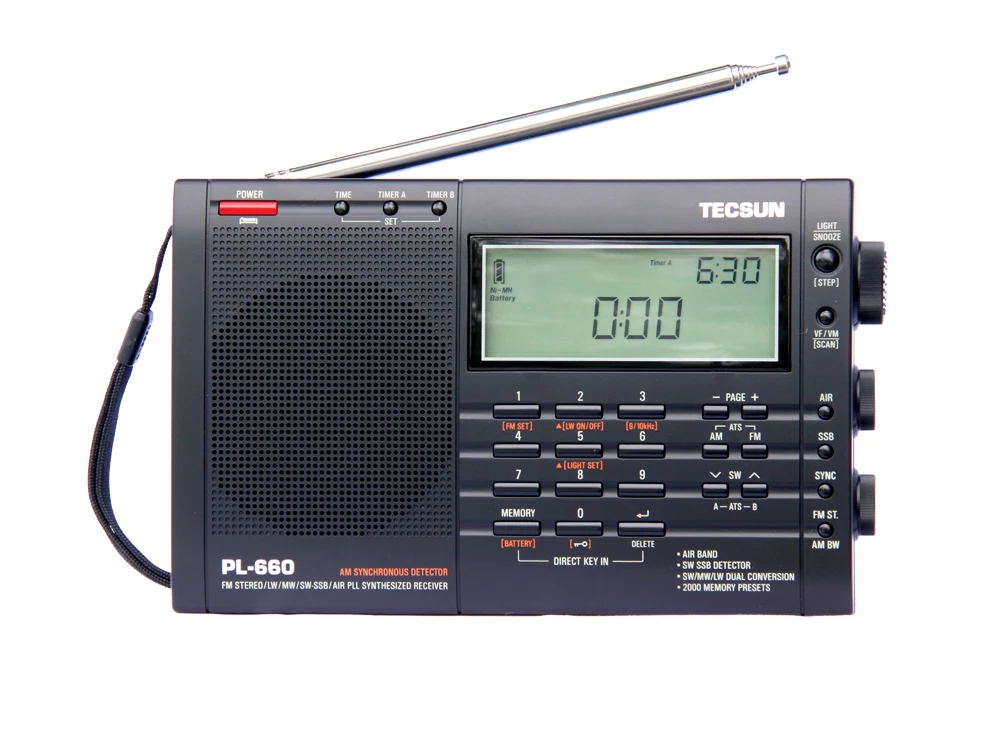 New TECSUN PL-660  Portable Radio FM Stereo LW SW MW AIR PLL SSB World Band DSP Receiver