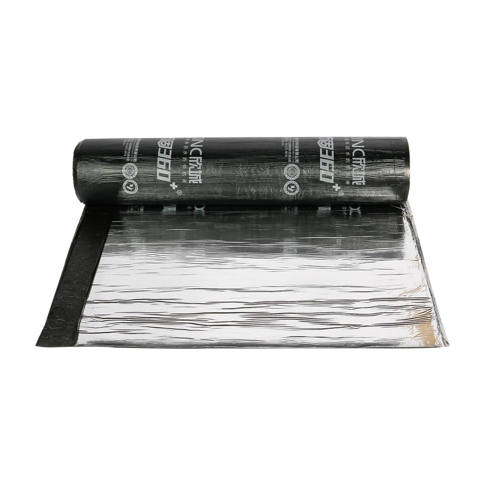 Self-Adhesive Bitumen Waterproof Membrane Aluminum Foil Surface waterproof breathable roof membrane