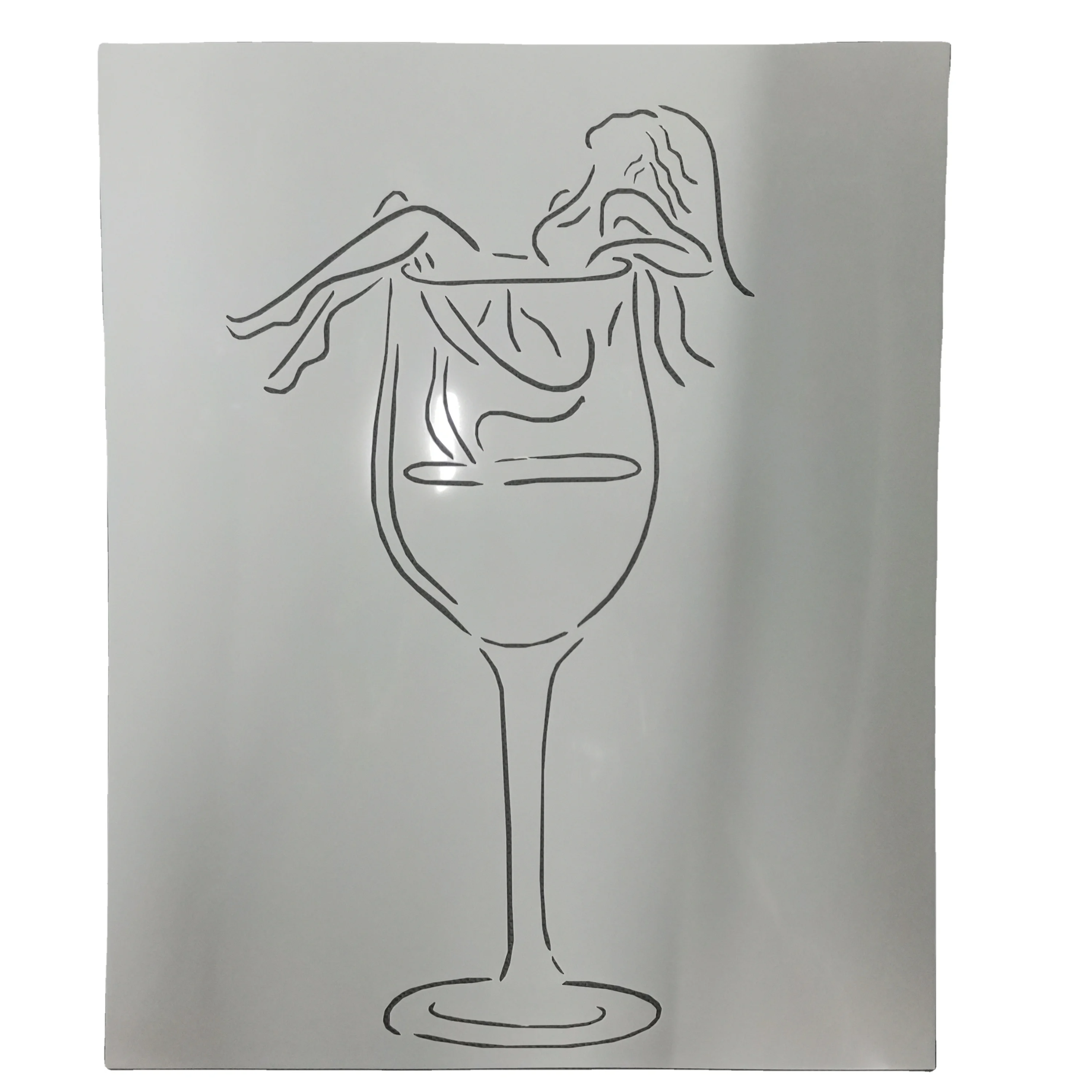 Custom color material Mylar stencils drawing stencil plastic cutting stencil for painting