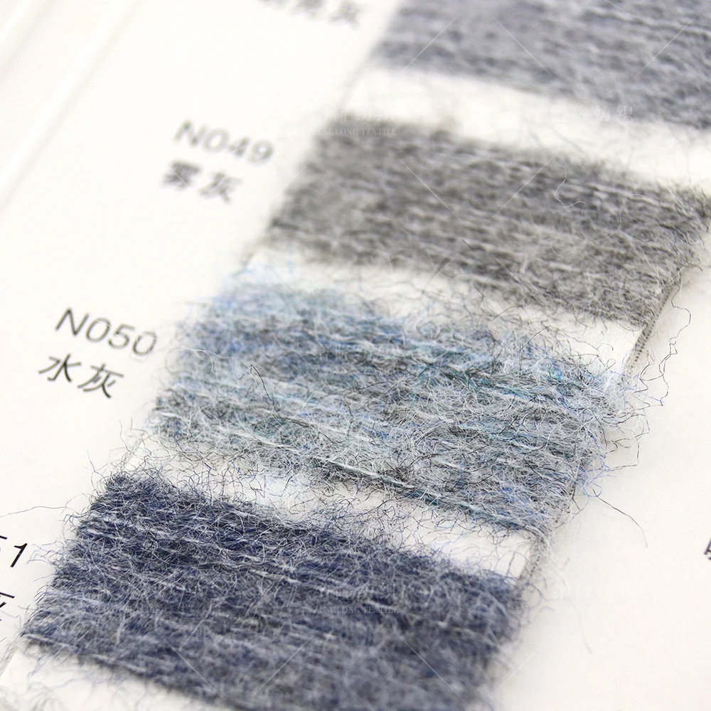 1/14NM 6% Wool 68% Acrylic 12% Polyester 11% Nylon 3% Spandex flat knitting machine melange yarn crochet blended yarn