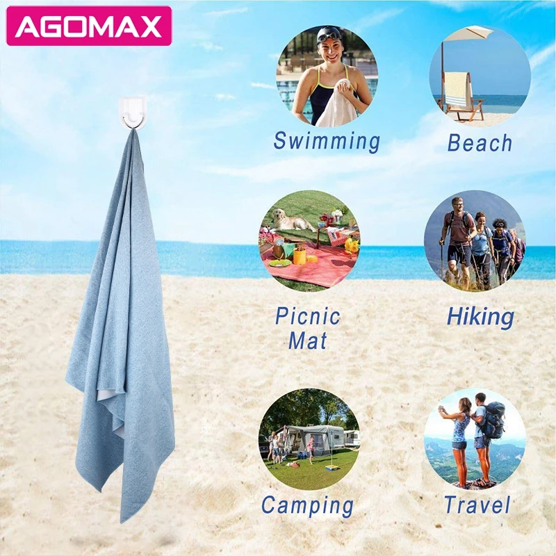 Оптовая продажа, быстросохнущее полотенце из микрофибры для спортзала и путешествий