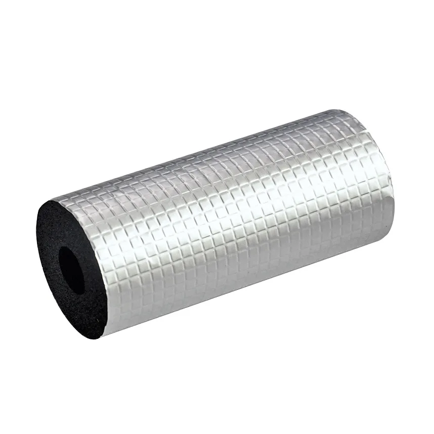 Specializing in the production of aluminum foil rubber plastic insulation pipe 15mm*25mm self-adhesive sponge insulation materia