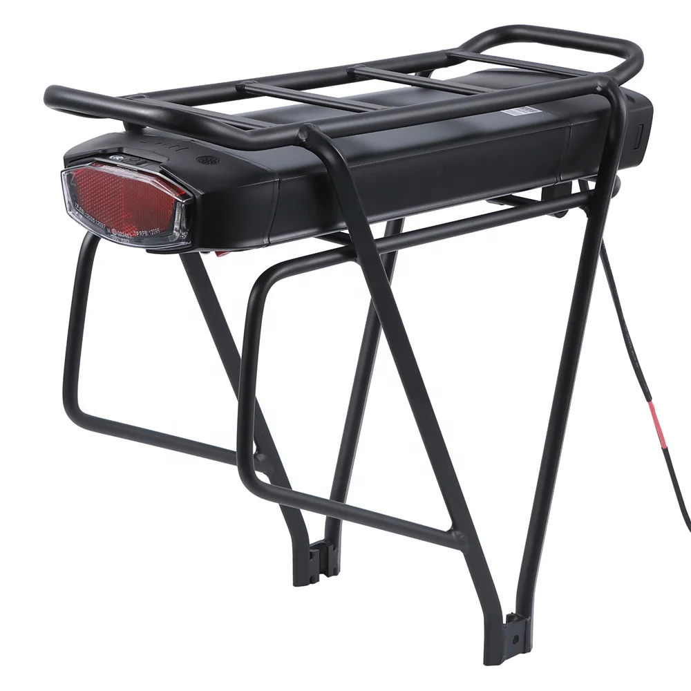 Rechargeable Lithium ion 24 volt Rear Rack Electric Bicycle Battery 24V 15Ah 20Ah 25Ah 35Ah Ebike battery with carrier rack