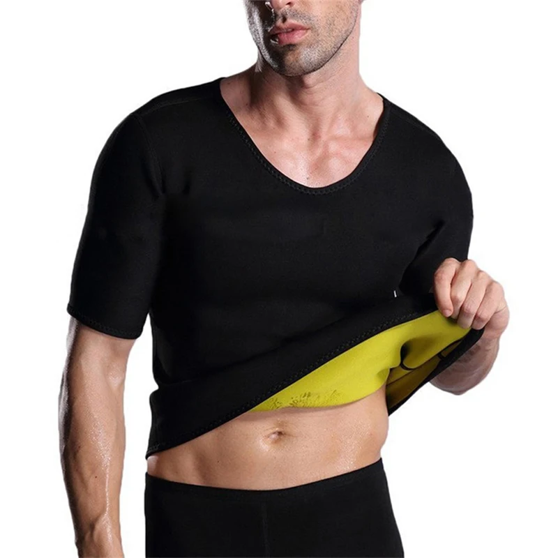  Custom Wholesale Sauna Suit for Men Sweat Body Shaper Shirt Woukout Cami Top