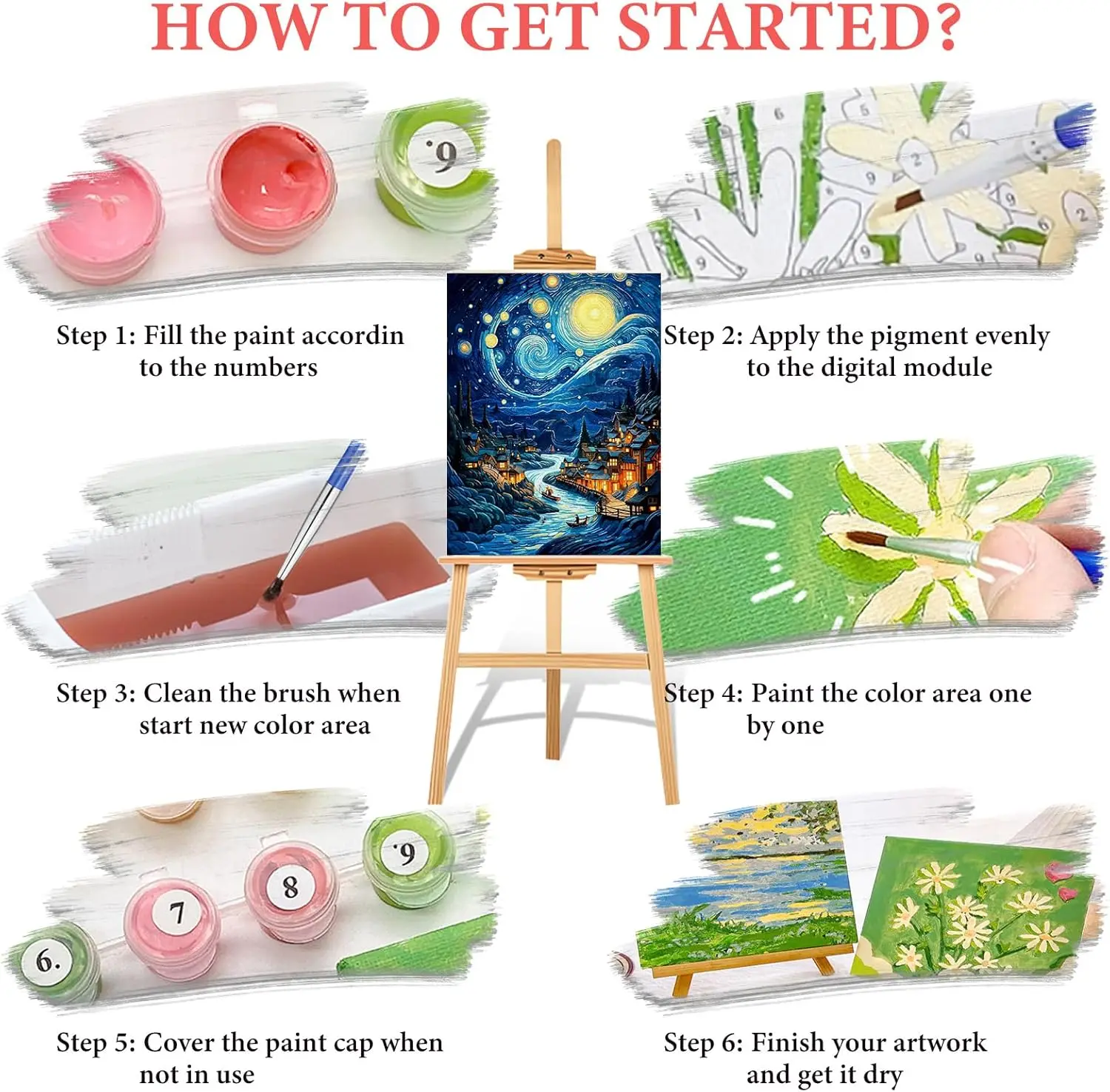 DIY Paint by Numbers Kit for Adults Set Portrait Indian Woman Canvas Oil Painting for Home Decor Family Bonding Unique Gifts