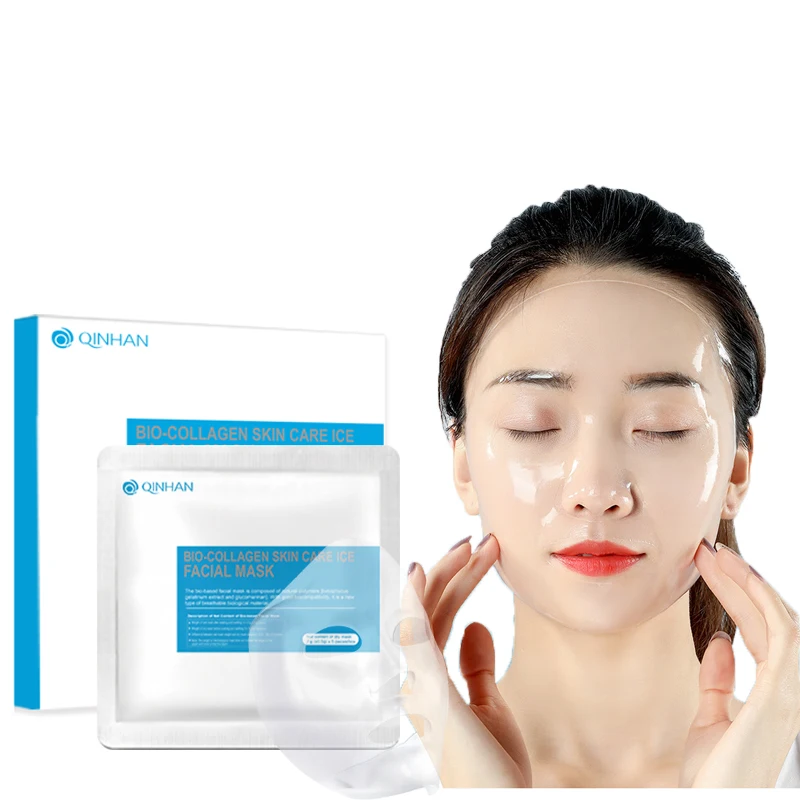 Qinhan Cooling Crystal Face Sheet Mask Moisturizing Mask Transparent Tony Moly Facial Masks For Women Man
