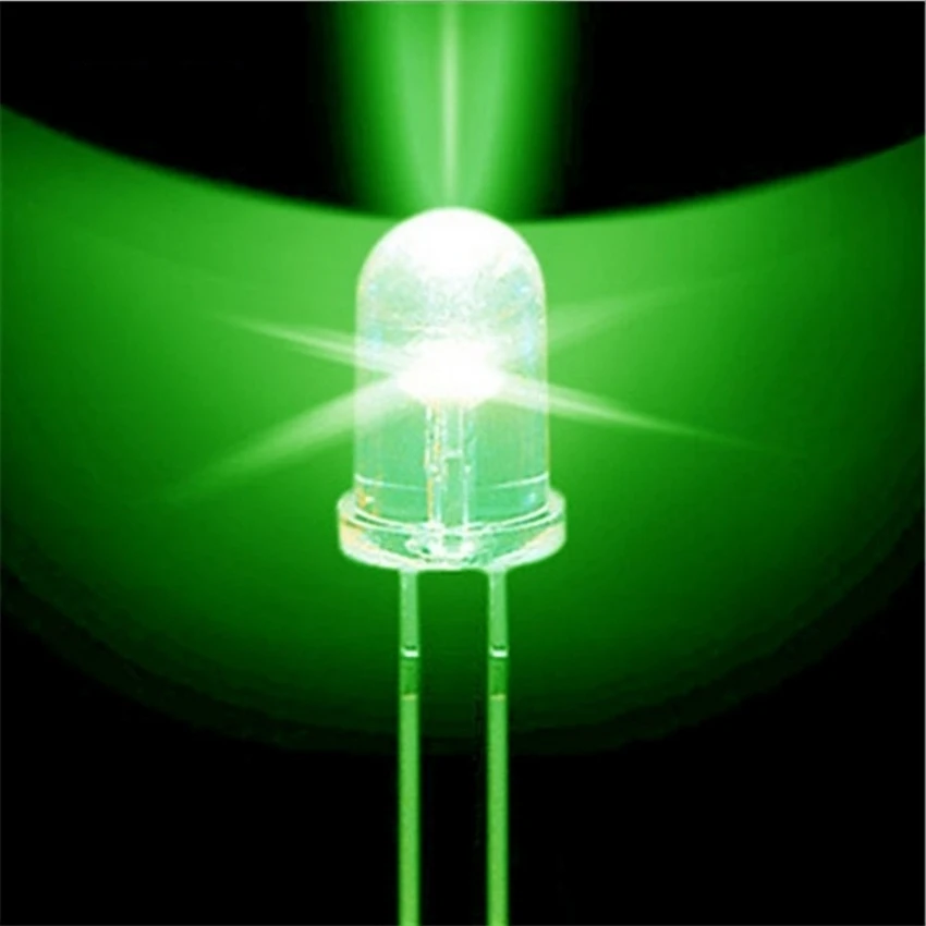 
High quality through hole 30 degree 5mm green traffic lights led 505nm wavelength 