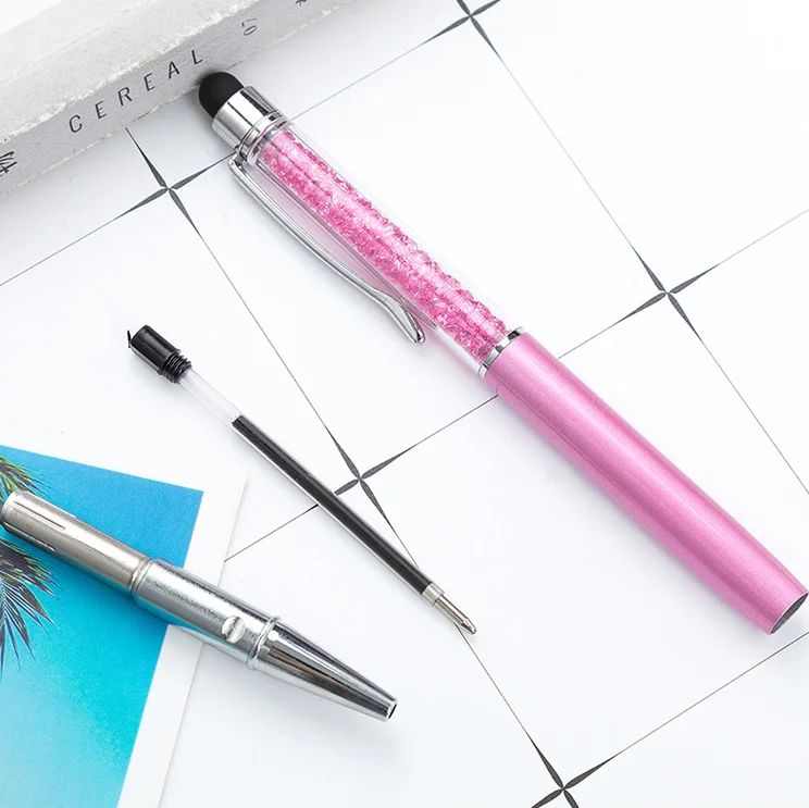 Promotional Custom Logo Stationery  Stylus Pen Stylus   Laser logo  Pen Metal Stylus Ballpoint Pens