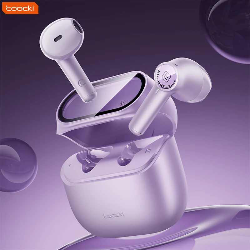 Toocki Popular Ear Buds Noise Cancelling Bluetooth Earbuds ENC Wireless Waterproof Cheap Tws Earphone