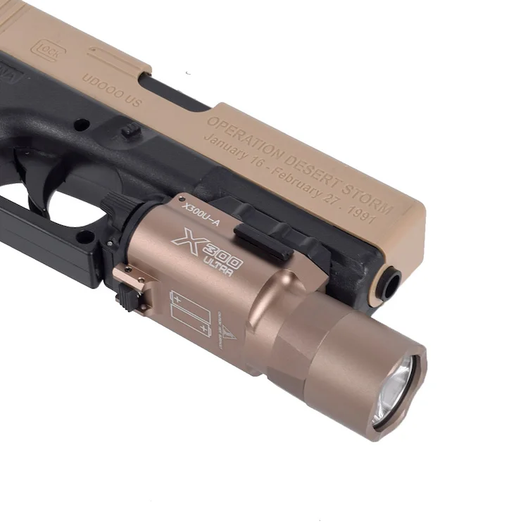 Tactical X300 Weapon Light Lantern Airsoft Light Lighting Torch Rail Flashlight Zoomable Focus Led Torch