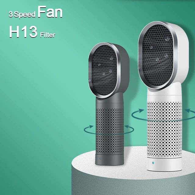 Best Household Purifiers H13 Hepa Filter Luftreiniger USB Mini Portable Plasma Air Purifier Fan for Smoke Cleaner