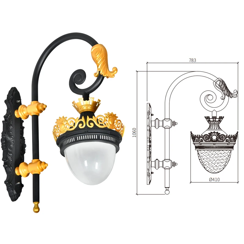 Aluminum High Quality Wholesale Cheap Lighting Wall Mounted Light Outdoor Garden Outside Lamp