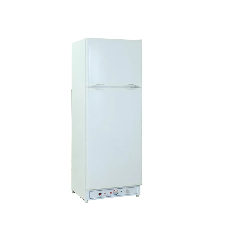 Non Electric Refrigerator Double Refrigerator & Freezer Propane Gas Refrigerator