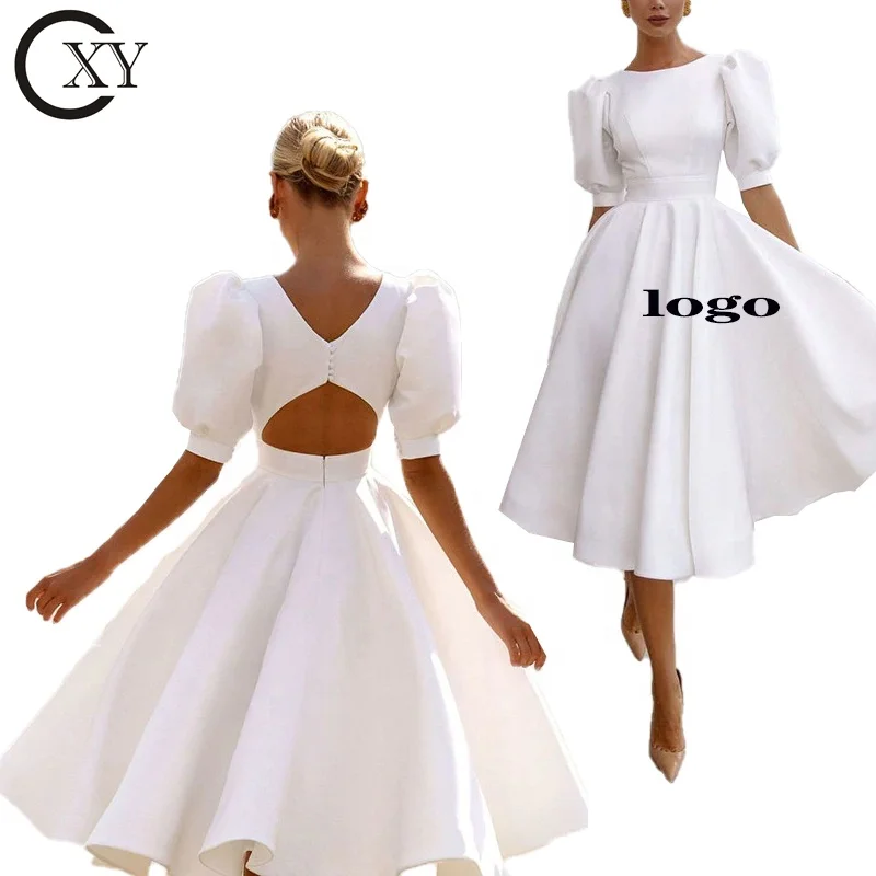 XIUYU lady white color dress casual plus size elegant vestido evening party sexy dress clothes club swing women midi dress