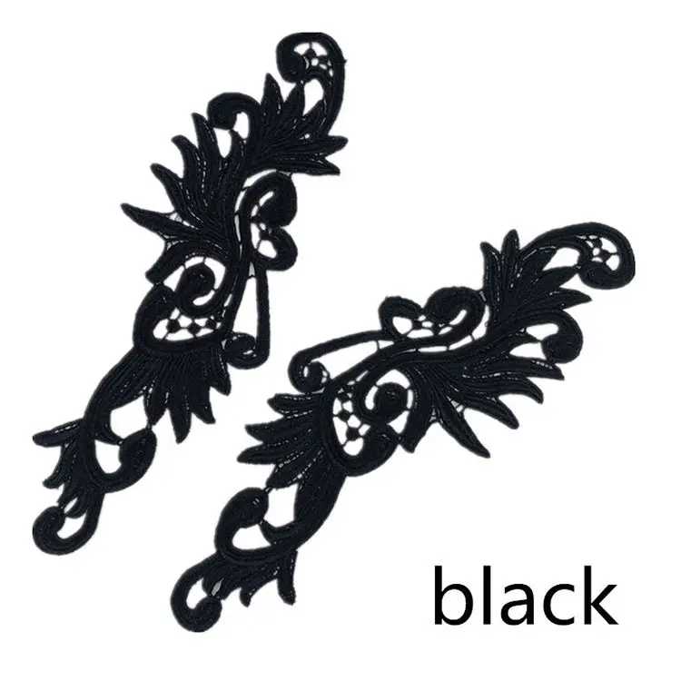 Water-soluble multi-color lace embroidery clothing decoration can be customized patch flower lace applique