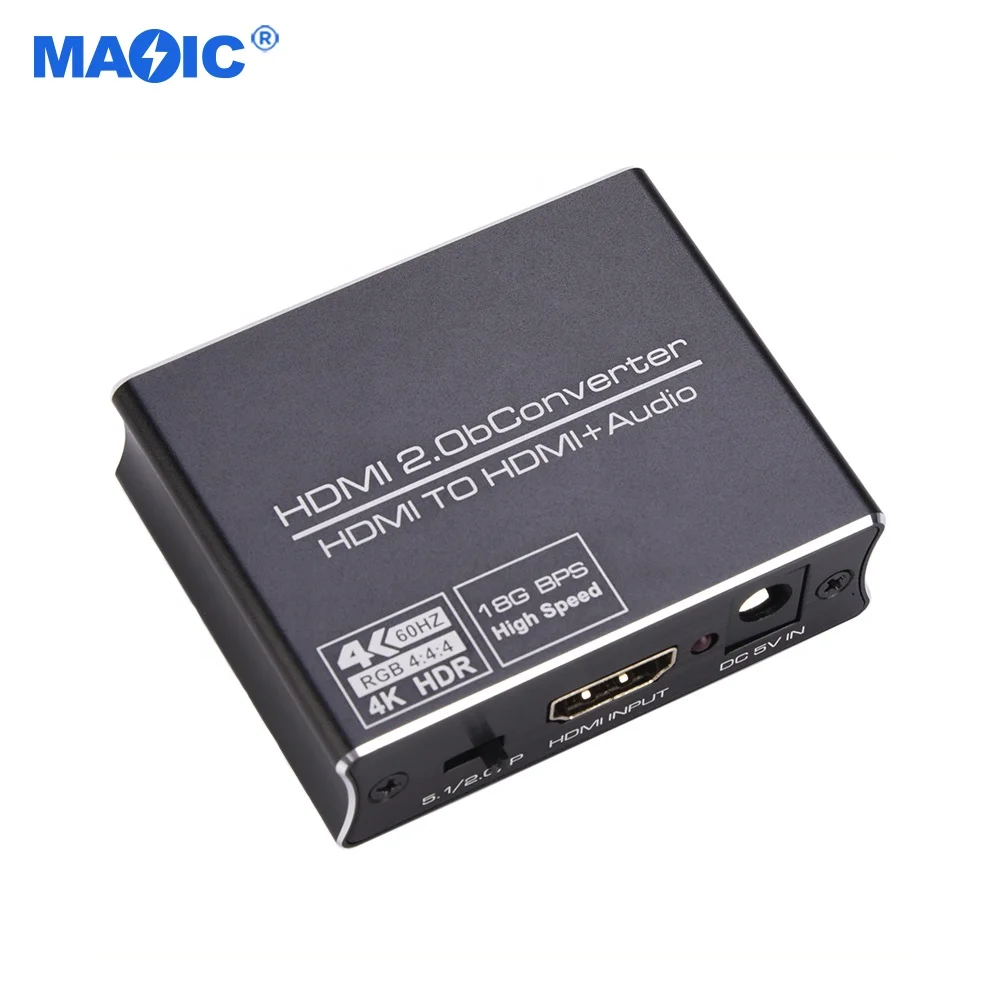 Audio Video Equipments 4K x 2K HDMI to HDMI Optical SPDIF 3.5mm Stereo Audio Splitter Converter HDMI Audio Extractor