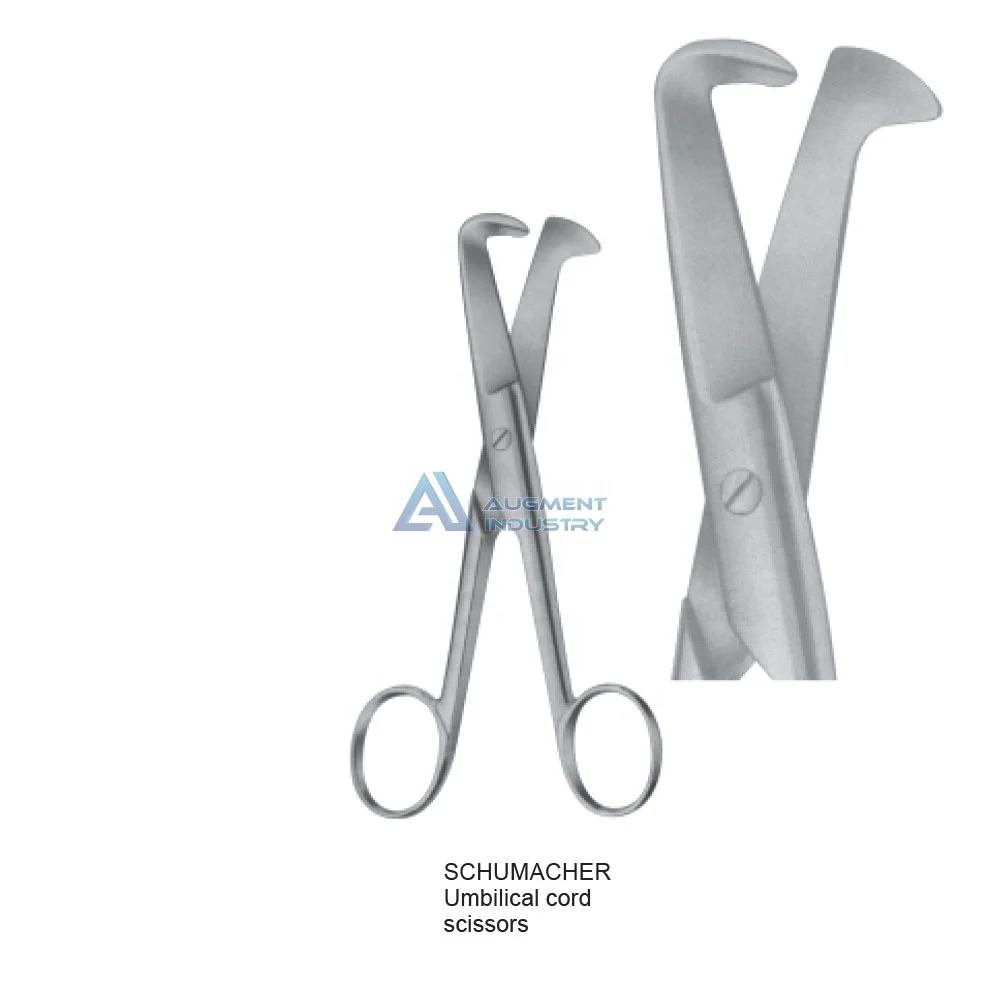 SCHUMACHER Umbilical cord scissors 155MM Stainless Steel umbilical cord Scissors of Obstetrics, Umbilical cord clamp