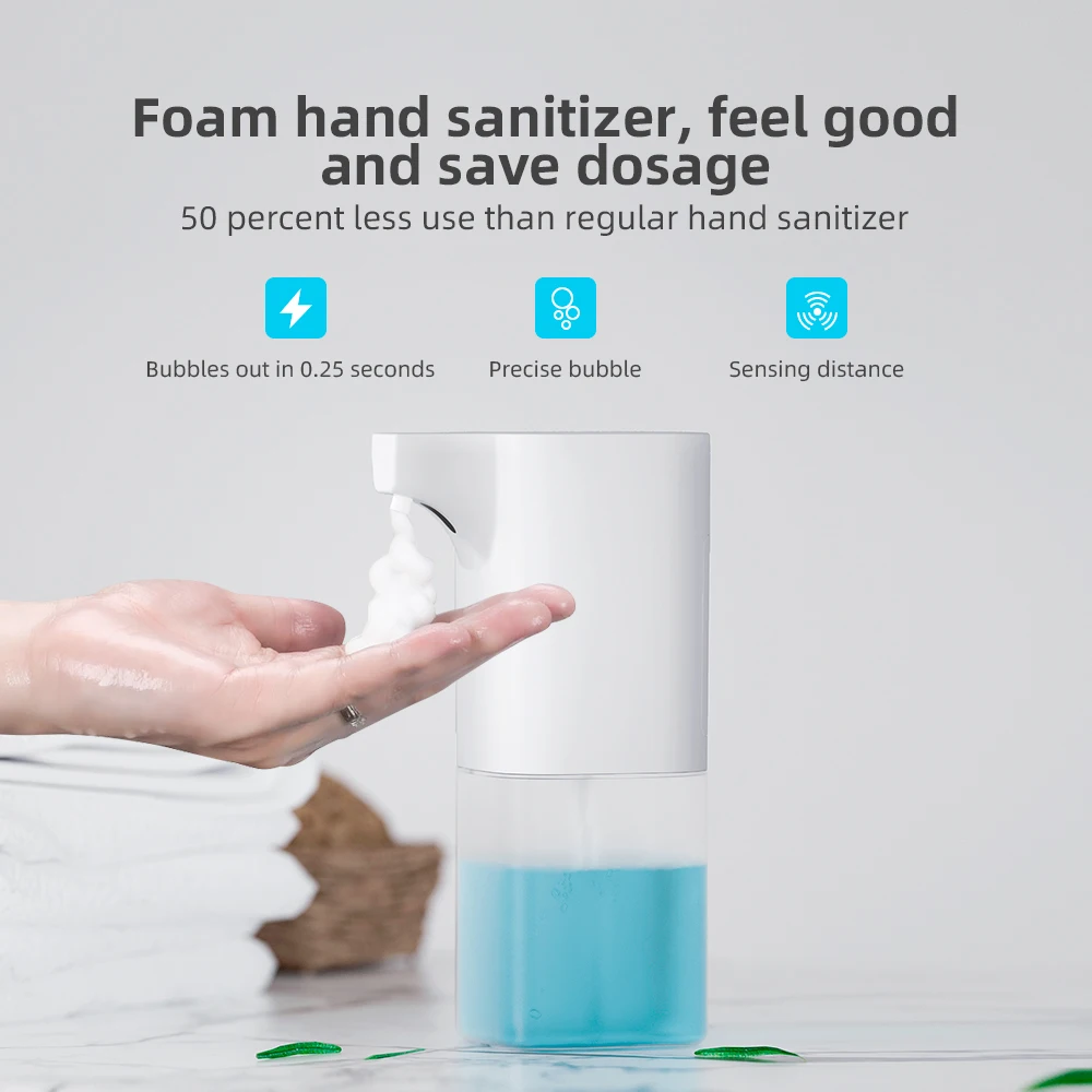 
Hands-free soap dispenser non-contact foam soap dispenser automatic induction washing mobile phone suitable for kitchen bathroom 