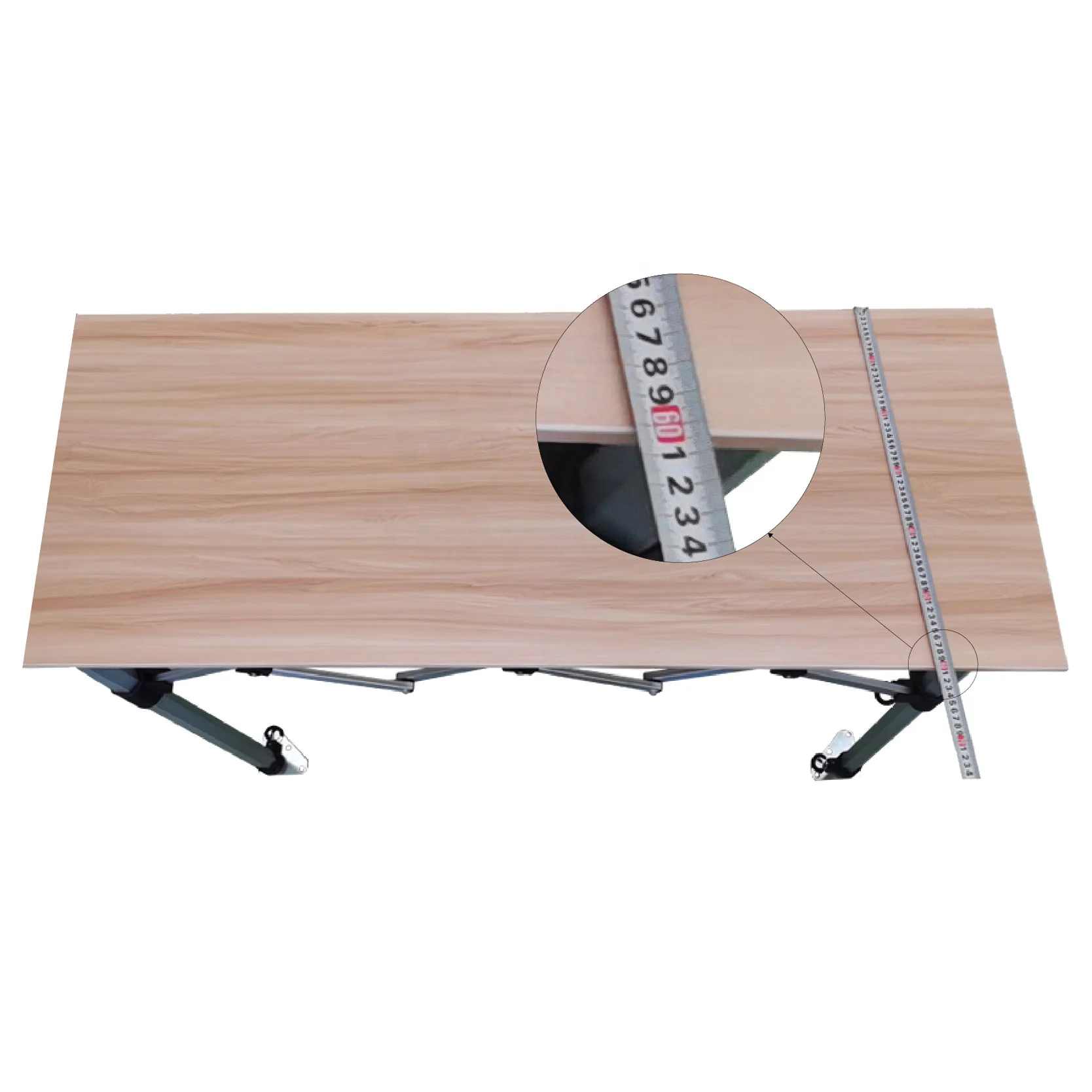 300 см x 60 см деревянный стол складной стол для кемпинга регулируемый по высоте складной стол