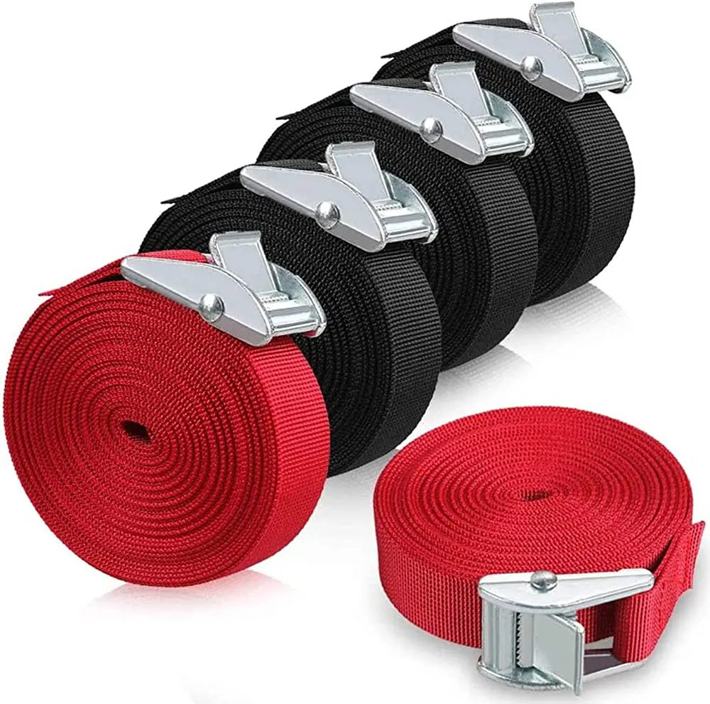 polypropylene fiber Ratchet Tie Down Strap Heavy Duty Truck Padded Cam Lock Buckle Tie Down Lashing Straps Motorcycles