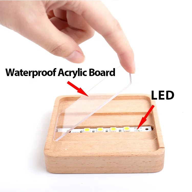 Natural Crafts wooden home decor usb salt lamp Europe salt lamp