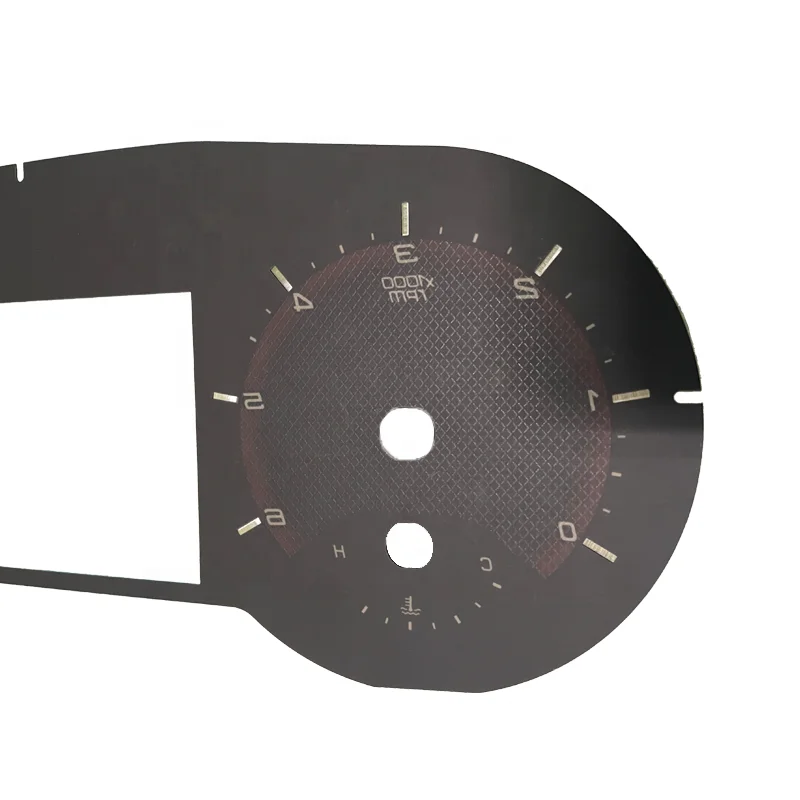 Manufacturer Cuotomize Good Light Transmission Car Dial Instrument Cluster Gauge Faceplate