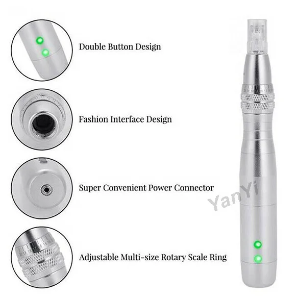 YanYi перезаряжаемая Дерма-ручка, 7 цветов, светодиодная Дерма-ручка