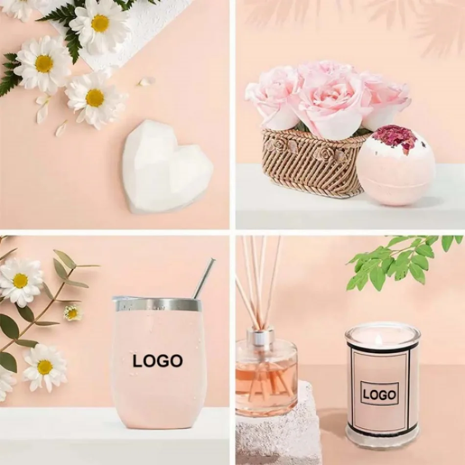OEM Custom Spa Birthday Aromatherapy Gift Stainless Steel Tumbler Scented Candle Handmade Soap Bath Bombs Kit for Women Gift