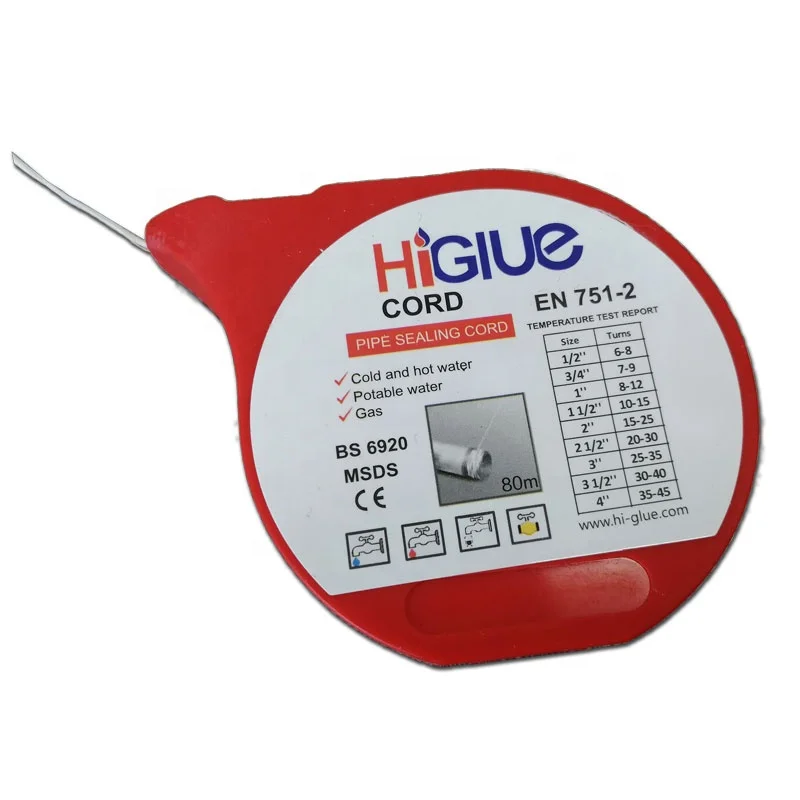 Piping sealing cord plumbing installation accessories thread sealant hardware tools gadget pipe fittings