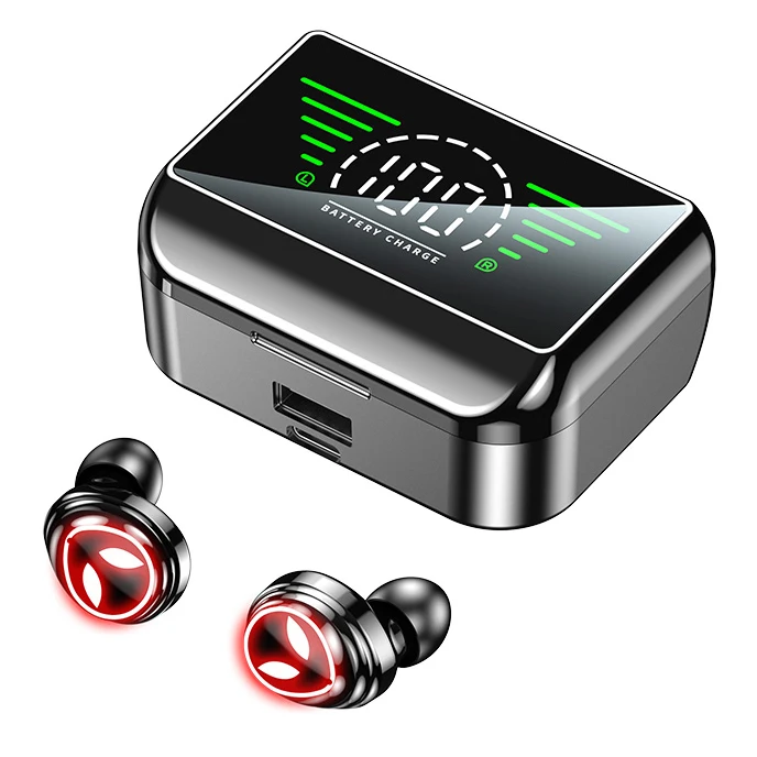 M31 Tws 5.2 HD Mirror Wireless Sports gaming in-ear Headphone 9d Hifi Stereo Ipx6 wireless Earphone With Power Bank Tws Earbuds