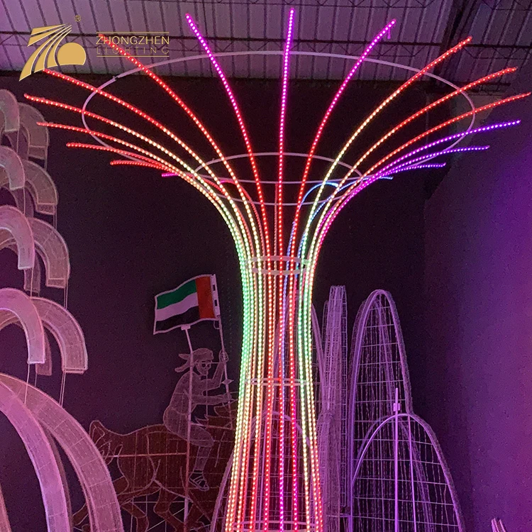 High Quality Custom Made Giant 3D Motif Decoration Project LED Christmas Lighting
