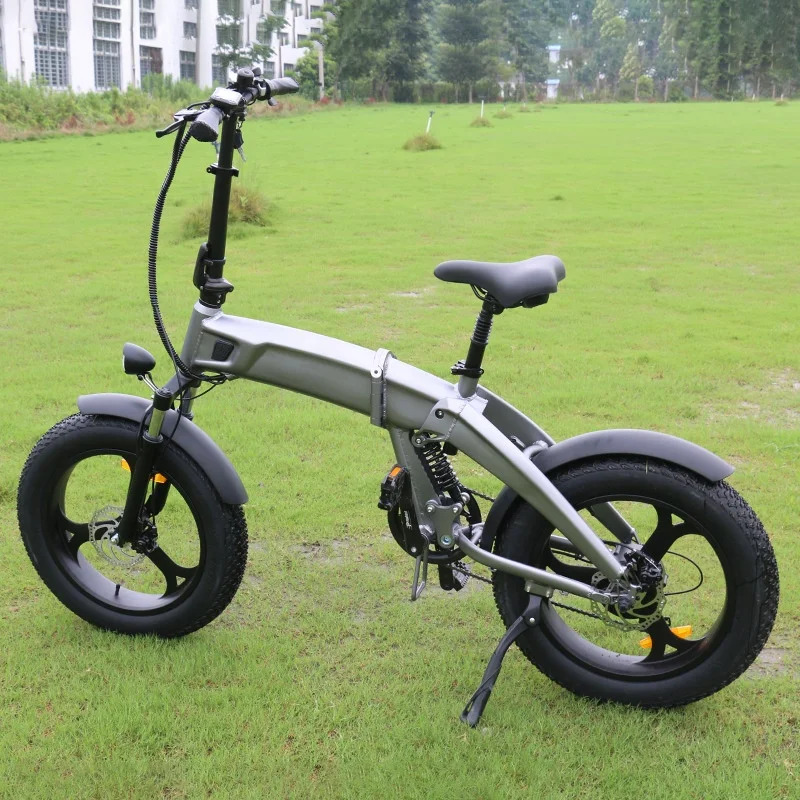 Folding variable speed electric bicycle removable lithium battery mountain electric vehicle belt led night light power car