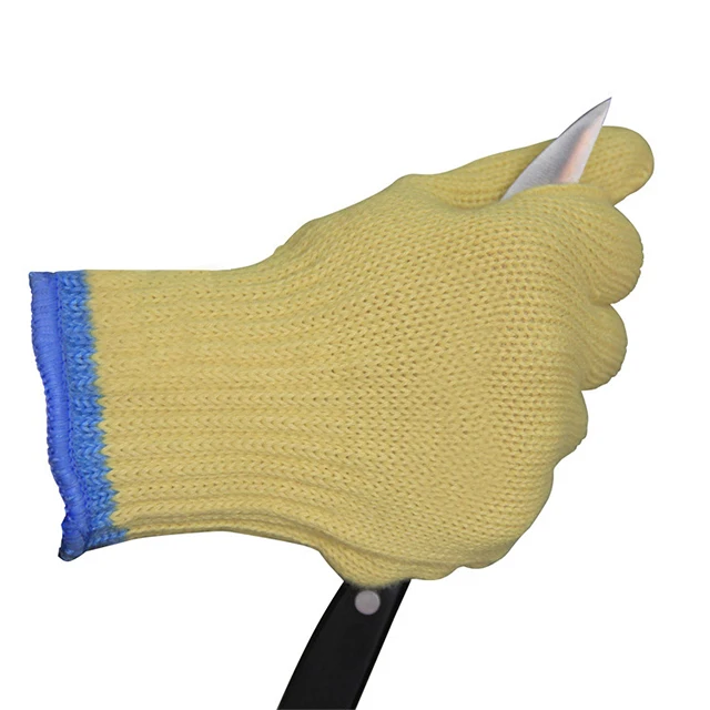 Aramid Gloves Cut Resistant Gloves Ce En388 Cut Resistant Steel Wire Aramid Gloves