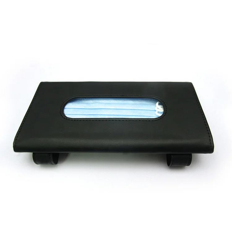 
Car Tissue Holder Visor Mask Holder PU Leather Tissue Box for Car Case for Car Sun Visor Holder 