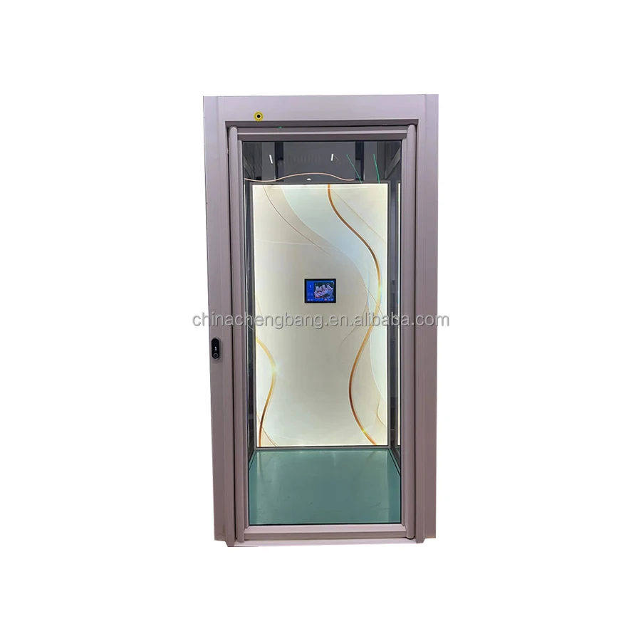 Уличный трехэтажный небольшой дом вилла подъемная стеклянная кабина гидравлический пассажирский домашний лифт жилые дома лифты на 2 человека