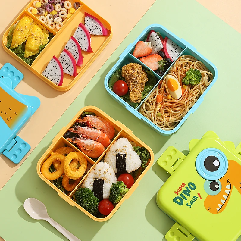 Fruit Snack Portable Lunch Food Storage Container Microwave Freezer Safe Bento Boxes Food Packing Plastic Square Shantou 48 Pcs