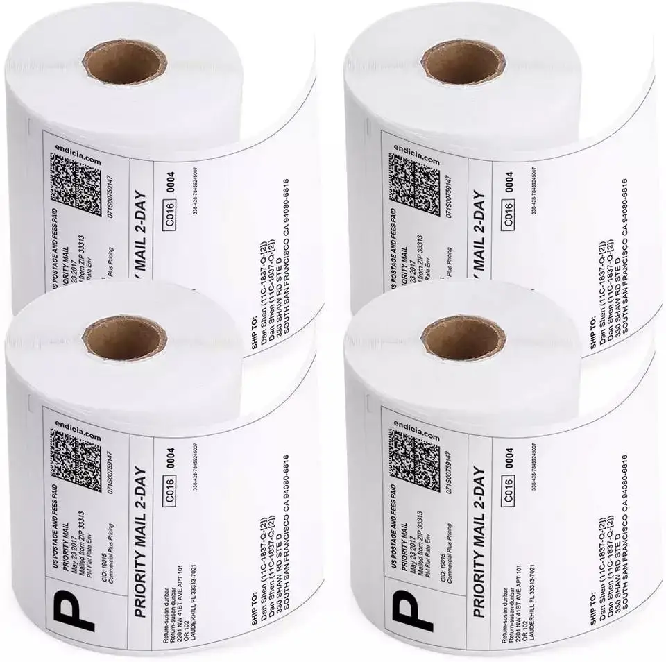Compatible with Dymo 4XL Labelwriter 1744907 4x6 Thermal Labels Shipping Labels Postage Thermal Label Permanent Adhesive