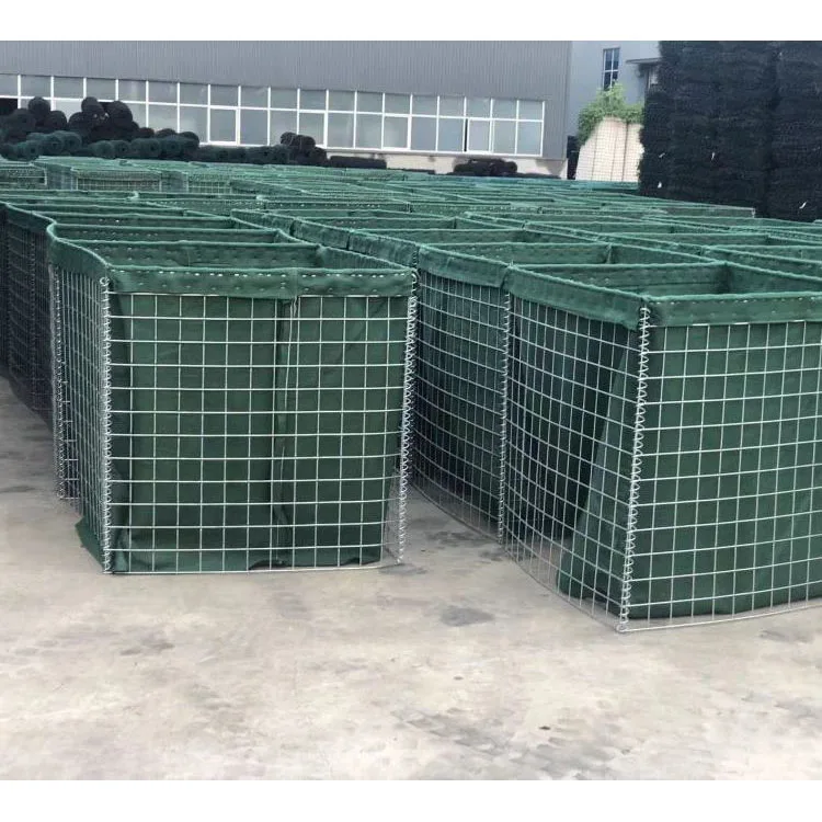 High Strength Big Sand Hesco Barrier Mil8 Itary Sandbags Defensive Barrier Hesco Bastion Dirt Filled Hesco Wall