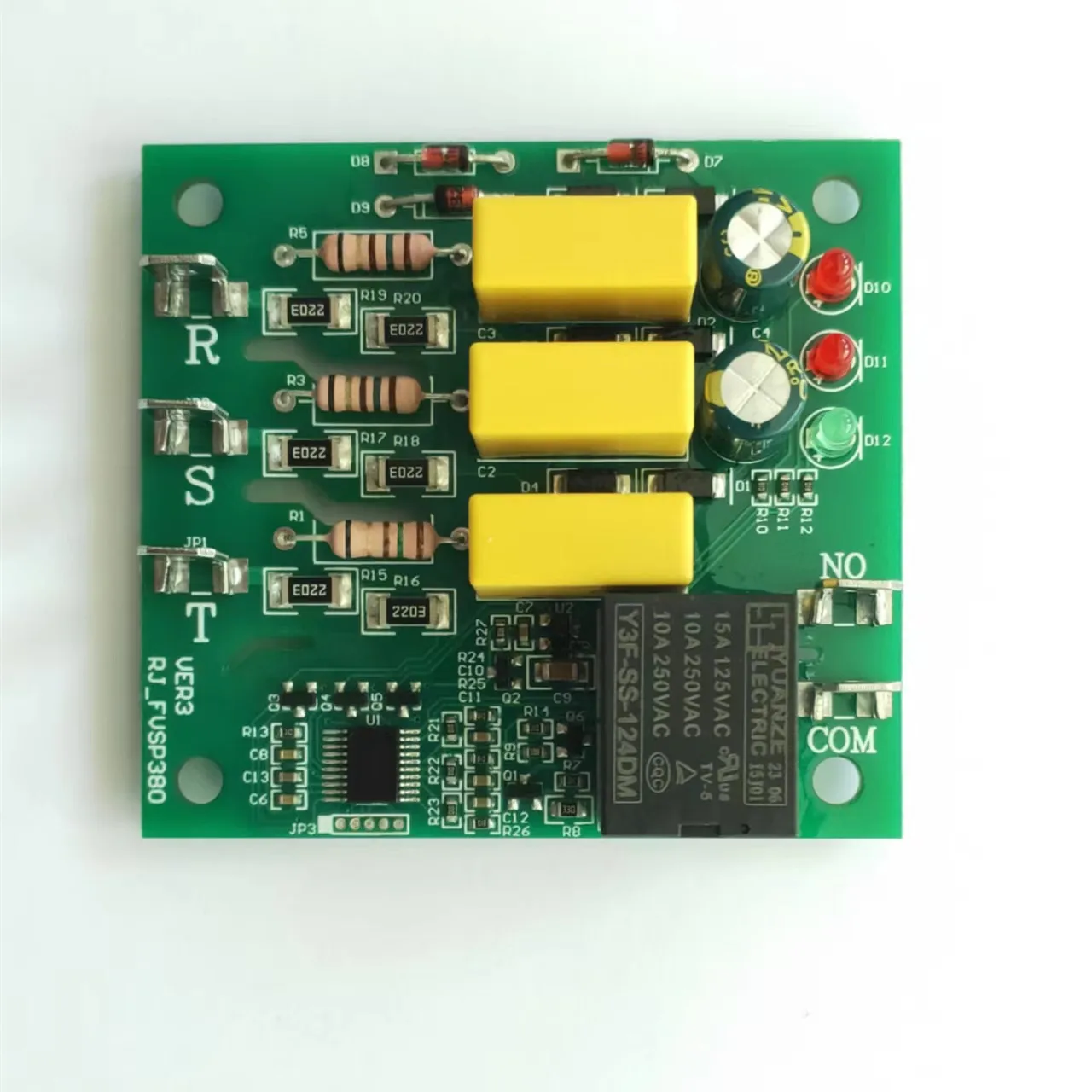Relay protector with indication LEDs three phase sequence protector real-time protection for all three phase power supplies