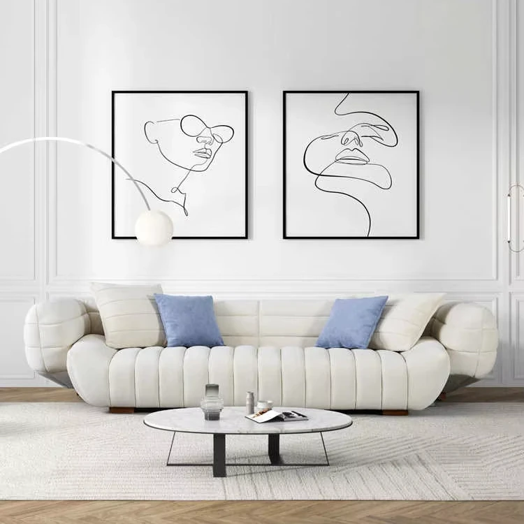 Furnistyle Luxury Sofa Furniture Modern Italian Leather Modern Living Room Office Sofa European Sofa Set For Living Room