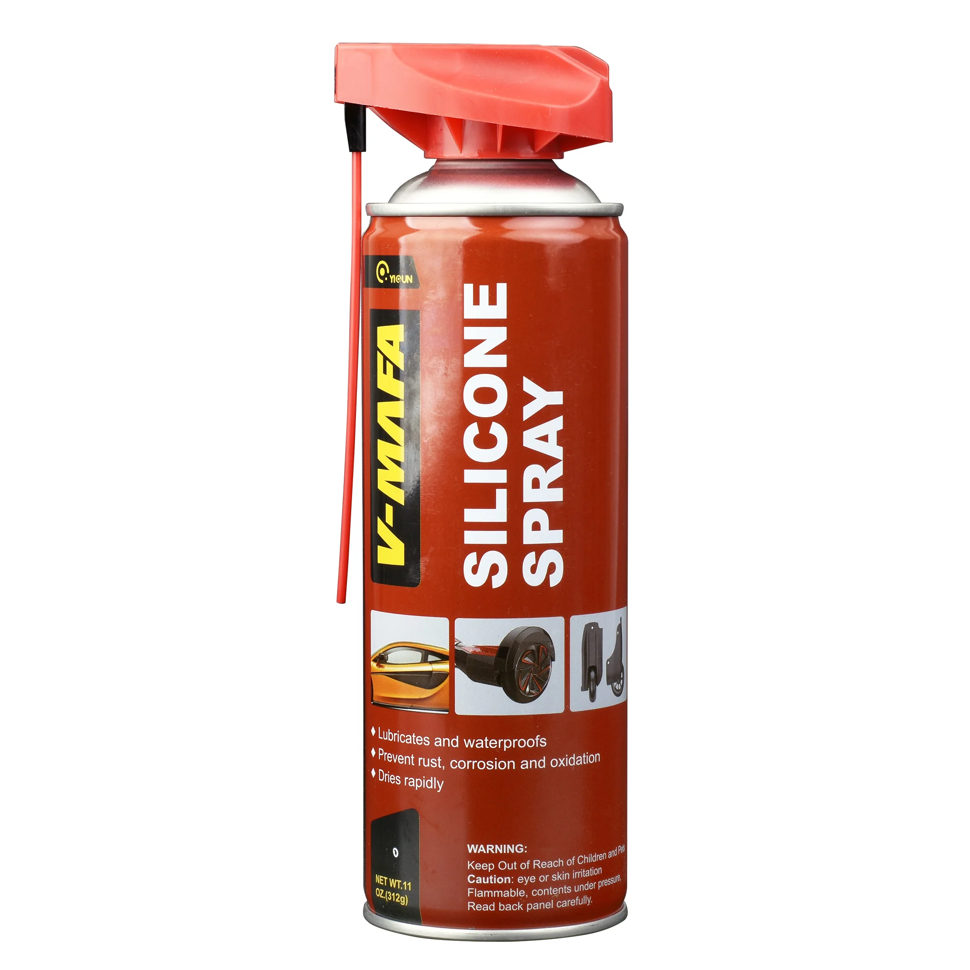 Eco-friendly Lubricates Supplier Waterproof anti rust mold release and silicone lubricant spray