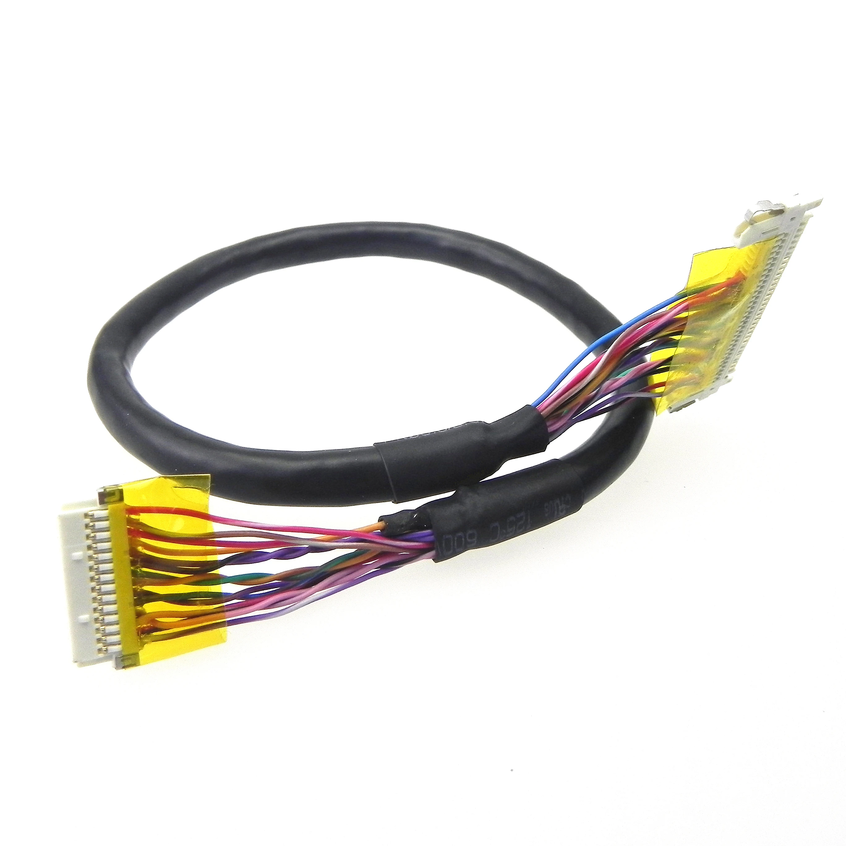 Изготовленный на заказ JAE FIX30HL 30-контактный кабель LCD LVDS UL20276 экранированный провод 28awg жгут проводов индивидуальная сборка кабеля