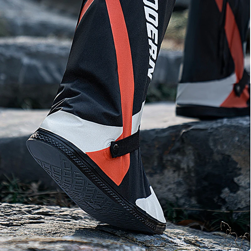 Professional manufacturer stock slip resistant PVC anti-slip waterproof rain shoe cover with zipper