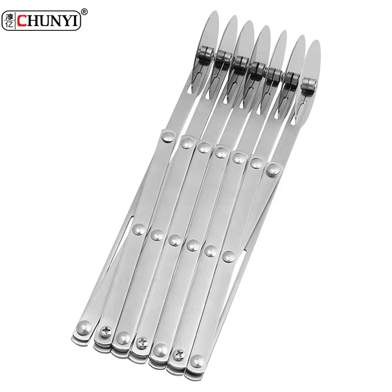 Hot sale 7 wheel Stainless steel pizza cutter Adjustable dough cutter Pasta Rocker Pizza Pastry Peeler Cake roller cutter