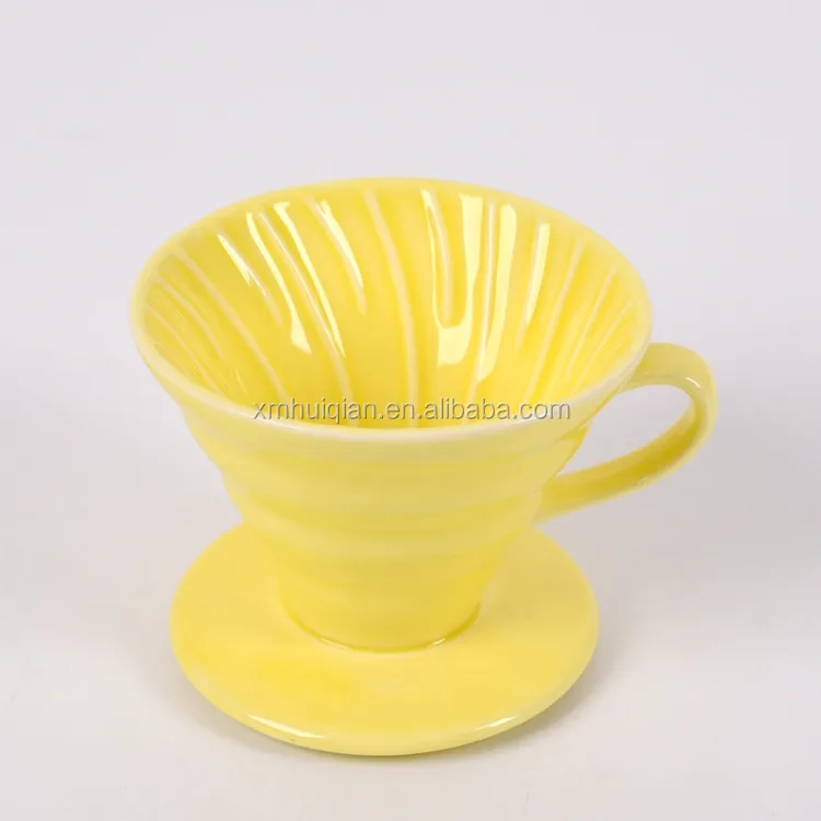 Hot seller type fashion style Ceramic Coffee Dripper coffee filter cup