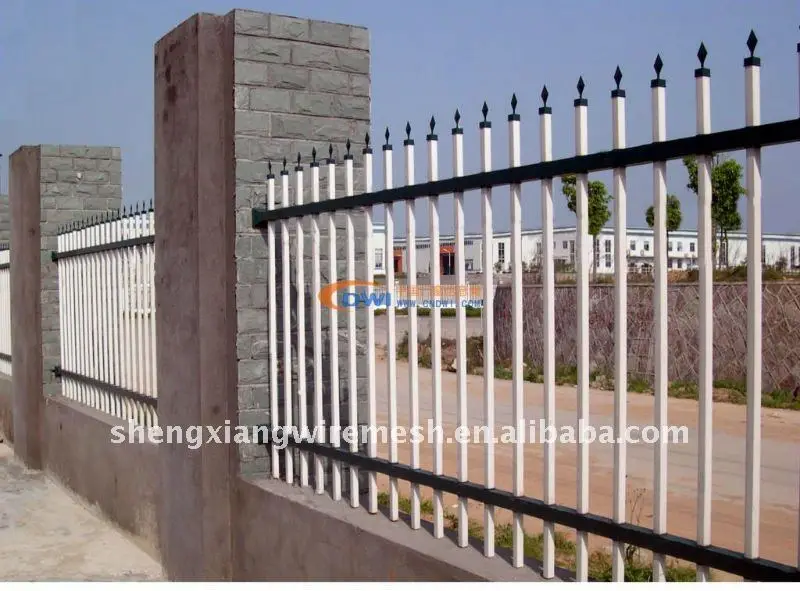 Aluminum Metal Picket Ornamental Fence wrought zinc steel guardrail fence panels garden