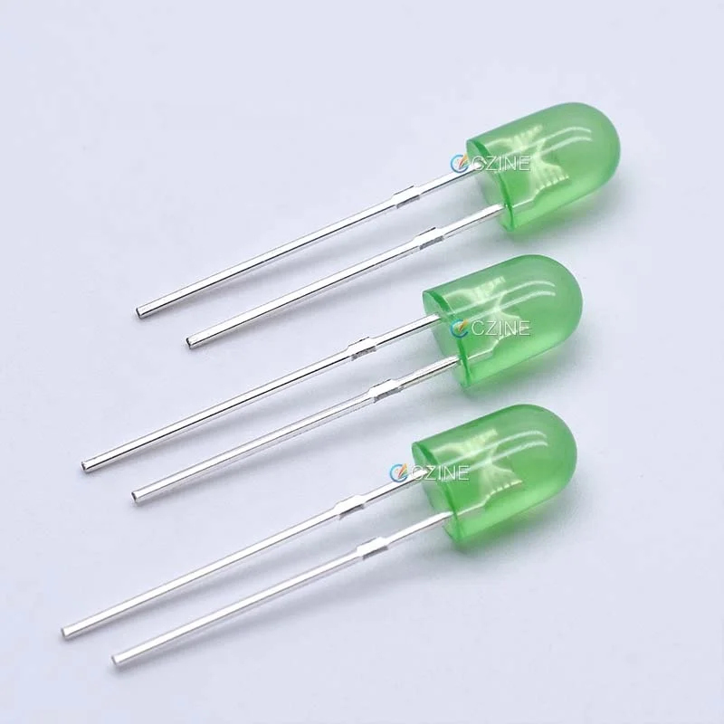 CZINELIGHT 1000pcs Packet Dip Light Emitting Diode Diffuser 5mm Oval Led