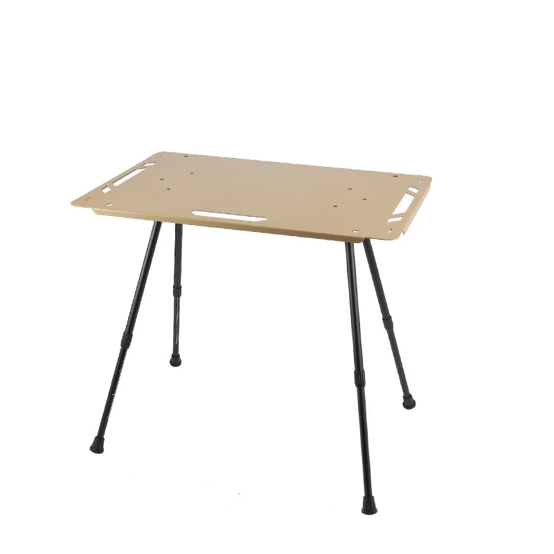 Folding Desk Outdoor Aluminum Alloy Table Small Hard Top Camping Table Adjustable Height Table