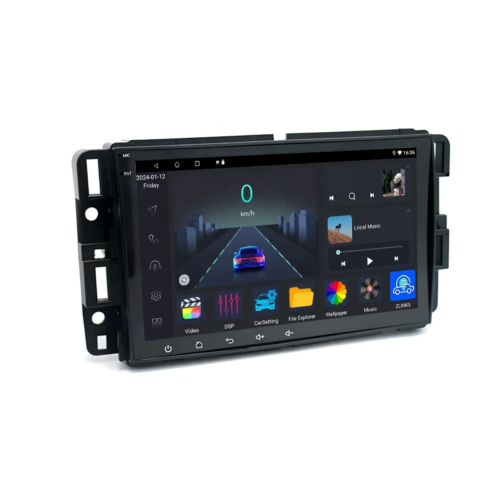 JYT Android Double Din Car Stereo 8 inch Touch Screen BT 5.4 Subwoofer Car Radio Multimedia Player For GMC Chevrolet